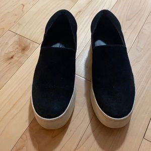 Black Vince Slip-On Sneakers